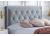 5ft King Size Woodberry Velvet Grey Fabric Upholstered 4 Drawer Storage Bed Frame 3